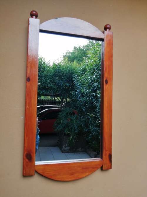 Frames & Mirrors Beautiful oregan pine wall mirror. was listed for